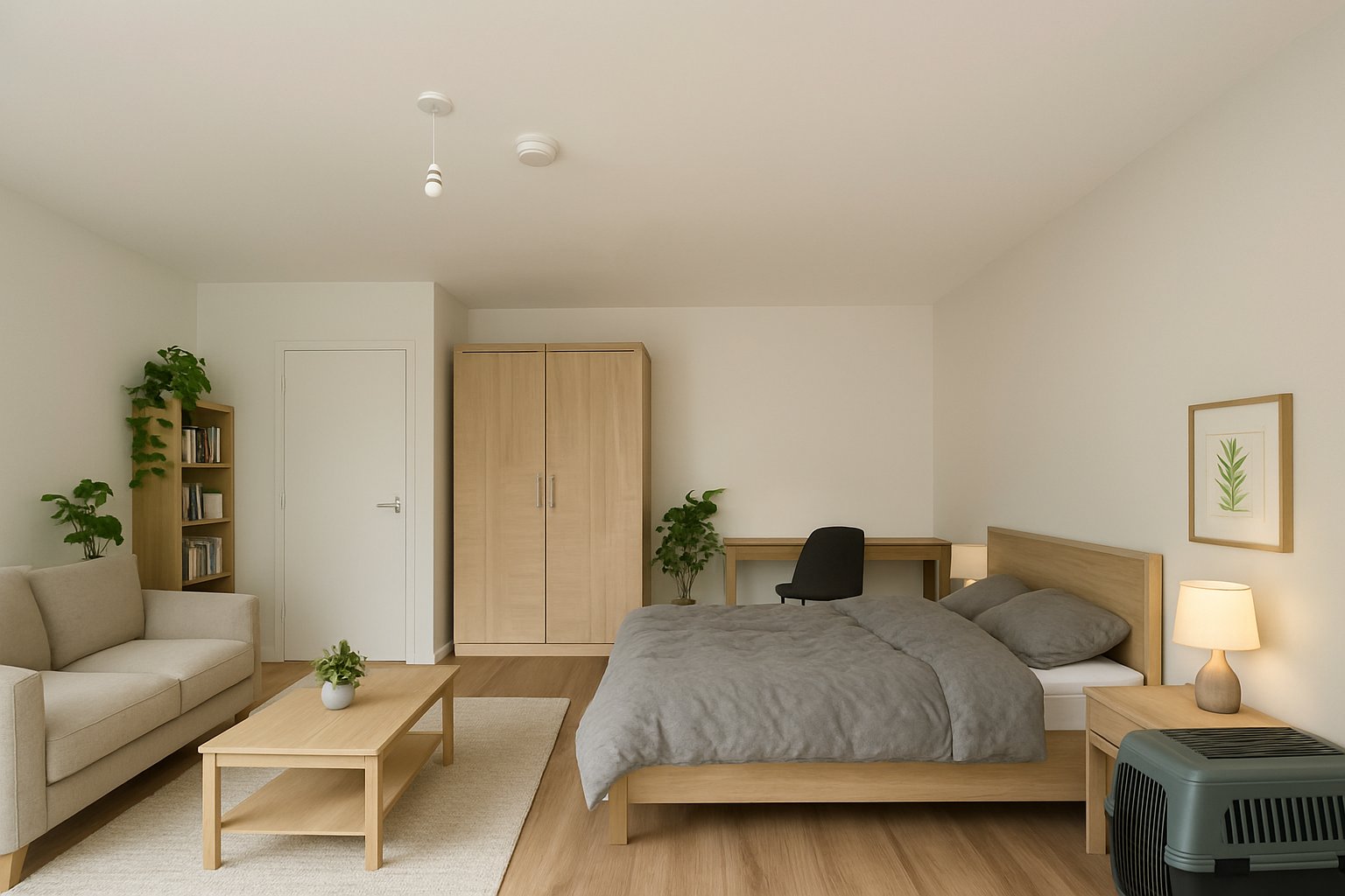 AI-Generated Bedroom Layout Solution