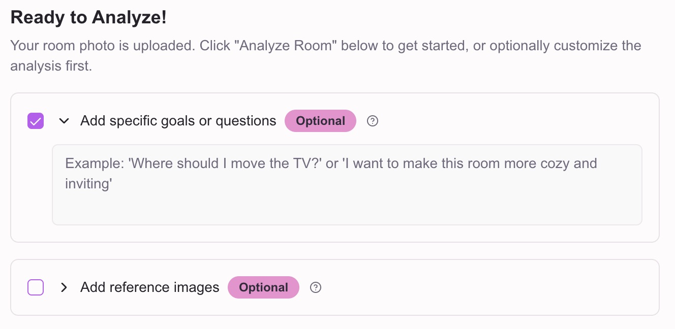Personalized AI Design: How User Context and Goals Transform Your Room Analysis